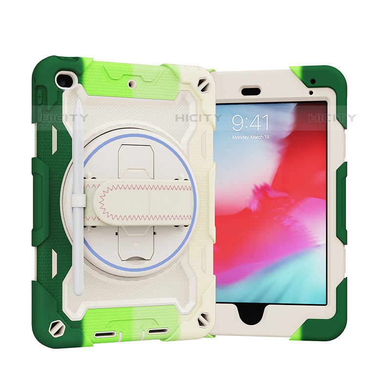 Funda Bumper Silicona y Plastico Mate Carcasa con Soporte L01 para Apple iPad Mini 5 (2019)