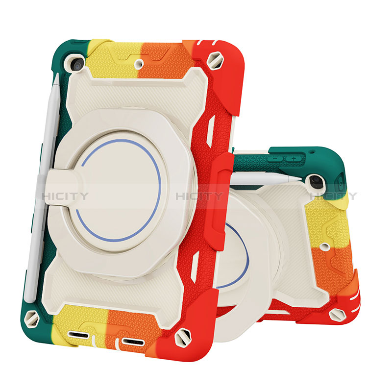 Funda Bumper Silicona y Plastico Mate Carcasa con Soporte L03 para Apple iPad Mini 4