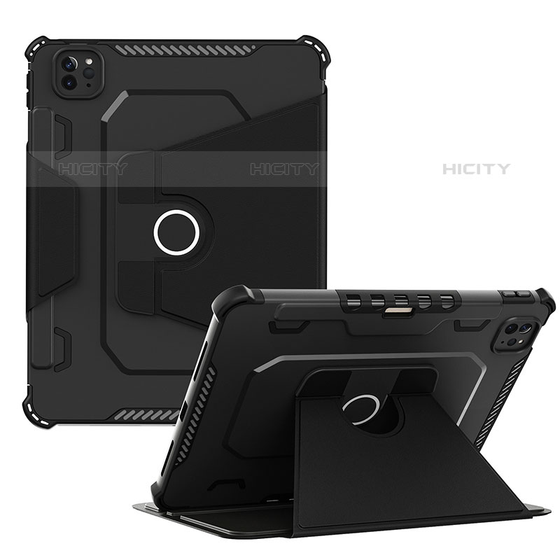 Funda Bumper Silicona y Plastico Mate Carcasa con Soporte L04 para Apple iPad Pro 11 (2020)