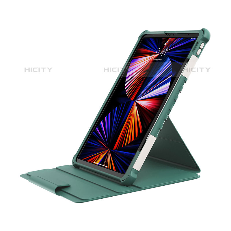Funda Bumper Silicona y Plastico Mate Carcasa con Soporte L04 para Apple iPad Pro 12.9 (2020)