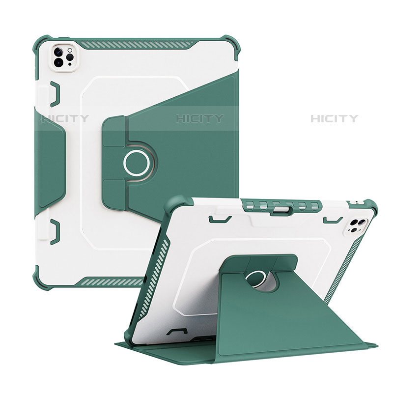 Funda Bumper Silicona y Plastico Mate Carcasa con Soporte L04 para Apple iPad Pro 12.9 (2020)