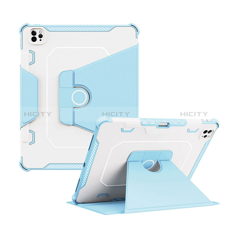 Funda Bumper Silicona y Plastico Mate Carcasa con Soporte L04 para Apple iPad Pro 12.9 (2021)