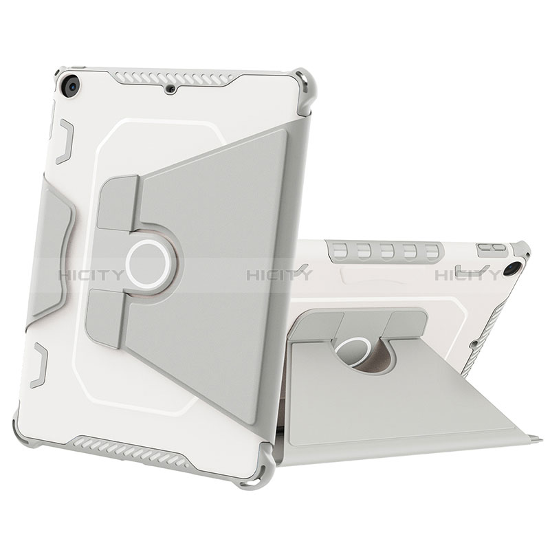 Funda Bumper Silicona y Plastico Mate Carcasa con Soporte L04 para Apple New iPad 9.7 (2017)