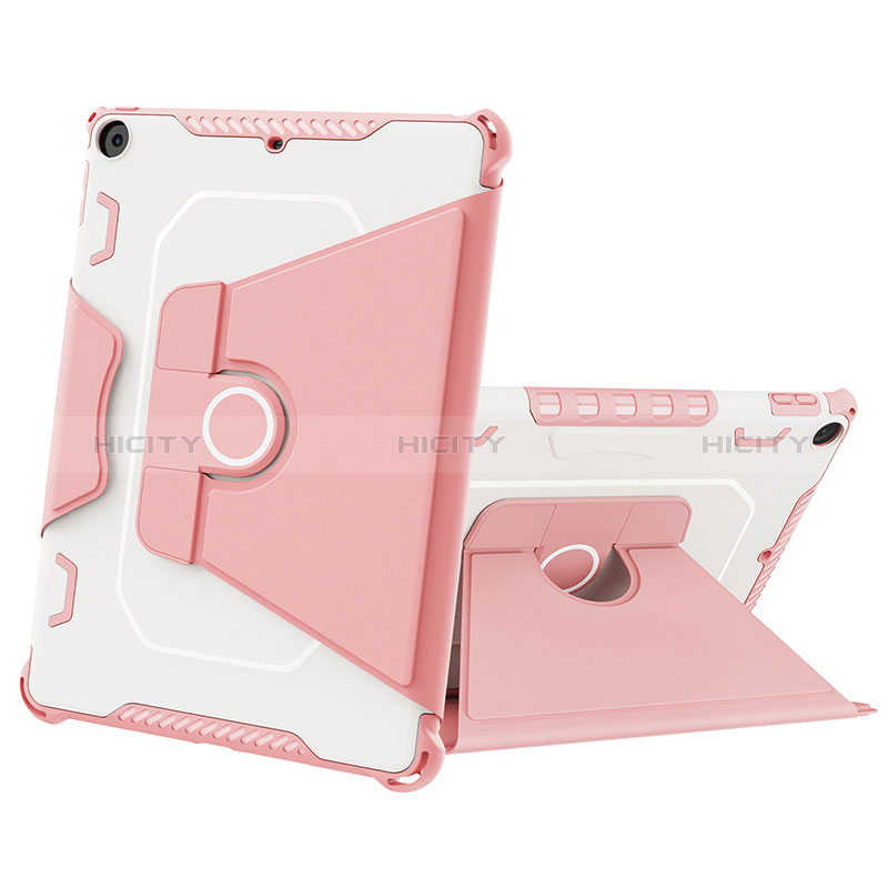 Funda Bumper Silicona y Plastico Mate Carcasa con Soporte L04 para Apple New iPad 9.7 (2017)