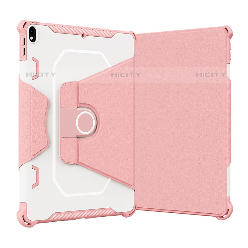 Funda Bumper Silicona y Plastico Mate Carcasa con Soporte L05 para Apple iPad Air 3 Rosa
