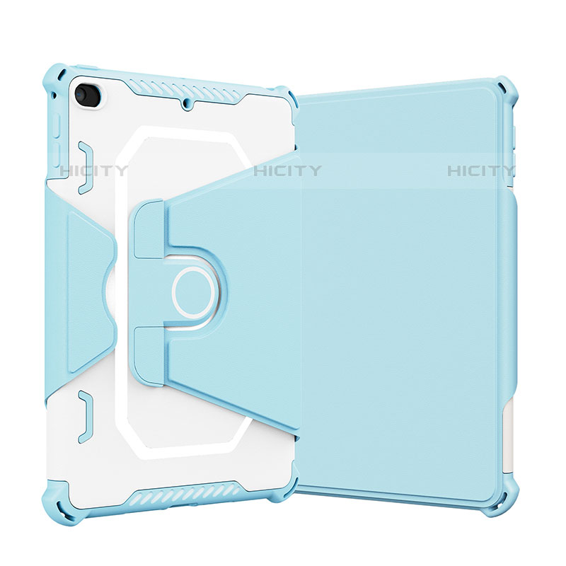 Funda Bumper Silicona y Plastico Mate Carcasa con Soporte L05 para Apple iPad Mini 5 (2019) Azul