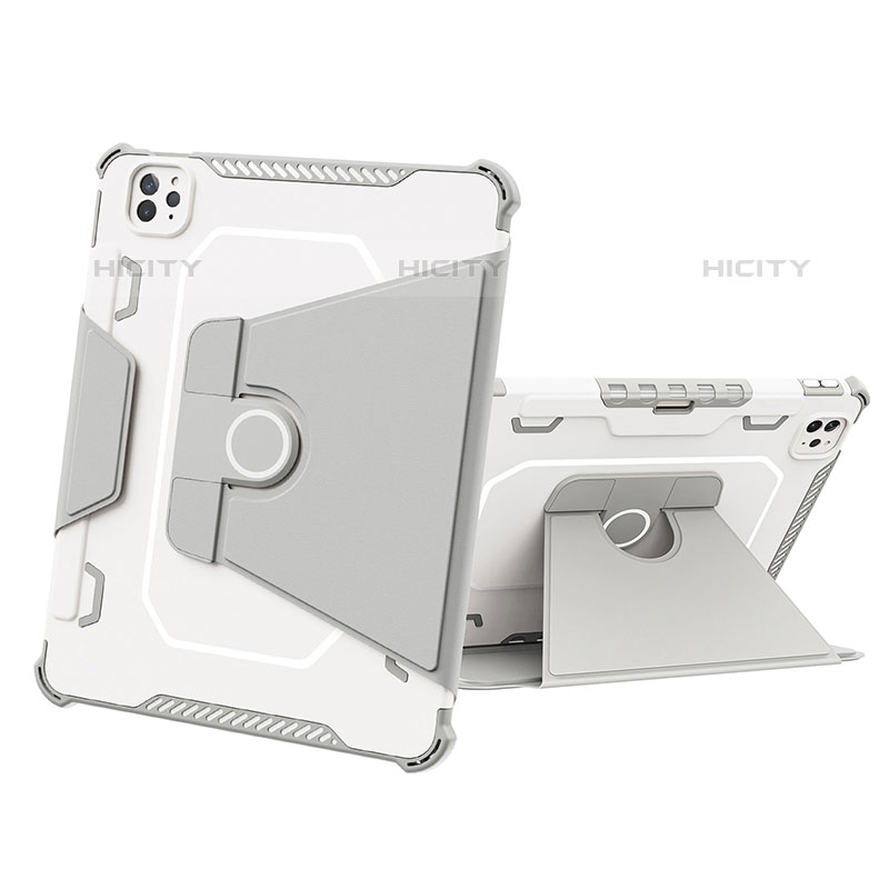 Funda Bumper Silicona y Plastico Mate Carcasa con Soporte L05 para Apple iPad Pro 11 (2020)