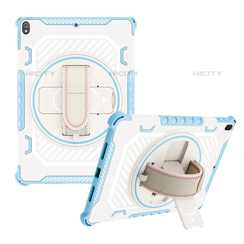 Funda Bumper Silicona y Plastico Mate Carcasa con Soporte L06 para Apple iPad Air 3