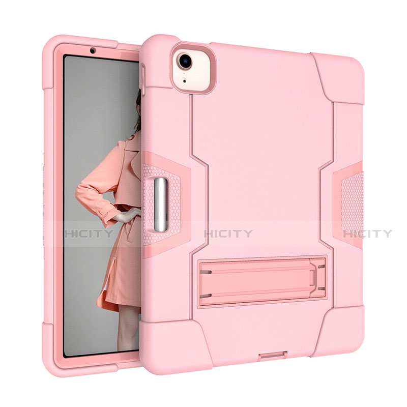 Funda Bumper Silicona y Plastico Mate Carcasa con Soporte para Apple New iPad Air 10.9 (2020)