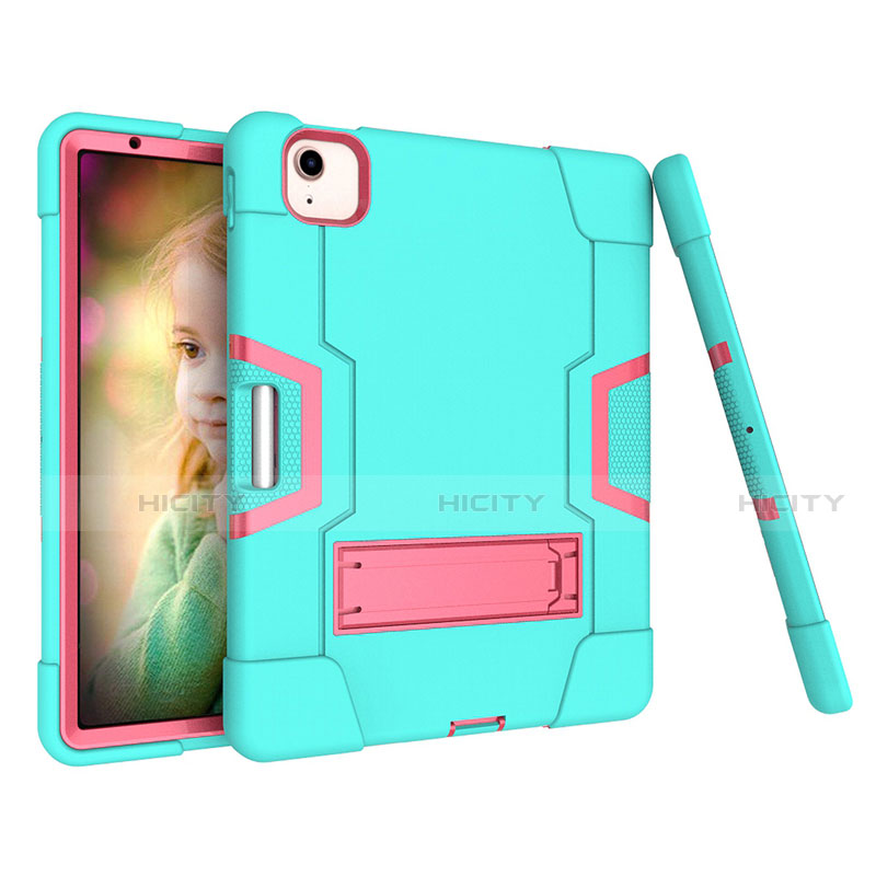 Funda Bumper Silicona y Plastico Mate Carcasa con Soporte para Apple New iPad Air 10.9 (2020)
