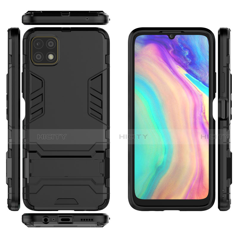 Funda Bumper Silicona y Plastico Mate Carcasa con Soporte para Huawei Enjoy 20 5G