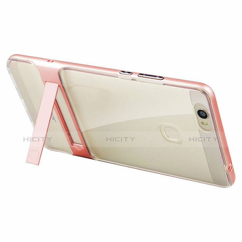 Funda Bumper Silicona y Plastico Mate Carcasa con Soporte para Huawei Honor Note 8