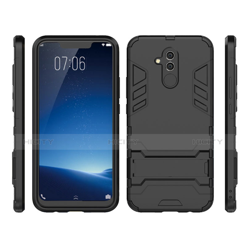 Funda Bumper Silicona y Plastico Mate Carcasa con Soporte para Huawei Mate 20 Lite