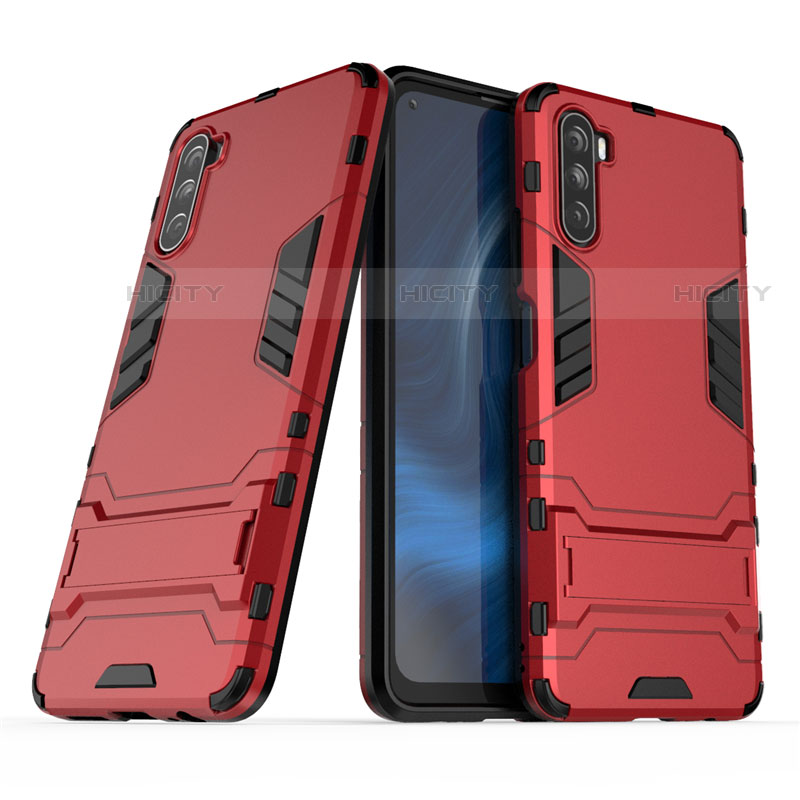 Funda Bumper Silicona y Plastico Mate Carcasa con Soporte para Huawei Mate 40 Lite 5G