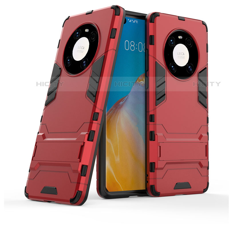 Funda Bumper Silicona y Plastico Mate Carcasa con Soporte para Huawei Mate 40 Pro