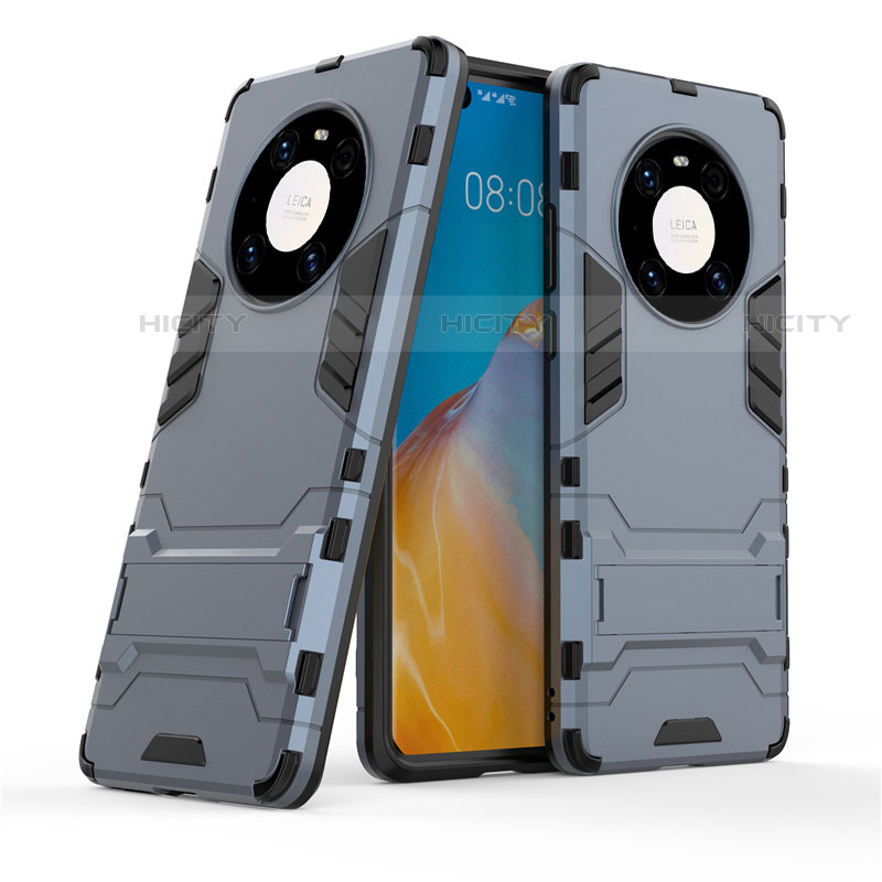 Funda Bumper Silicona y Plastico Mate Carcasa con Soporte para Huawei Mate 40E Pro 4G