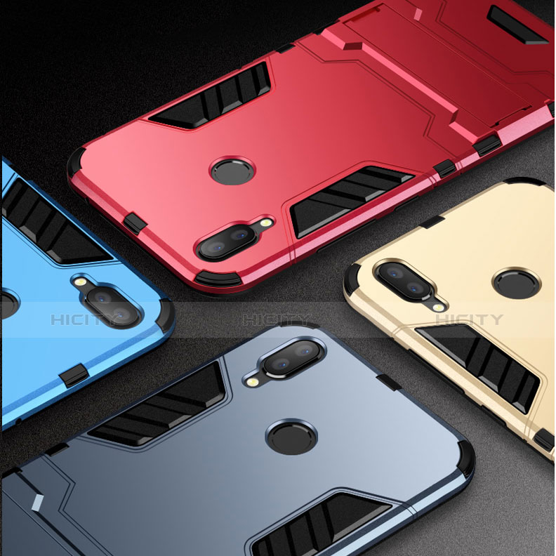 Funda Bumper Silicona y Plastico Mate Carcasa con Soporte para Huawei Nova 3i