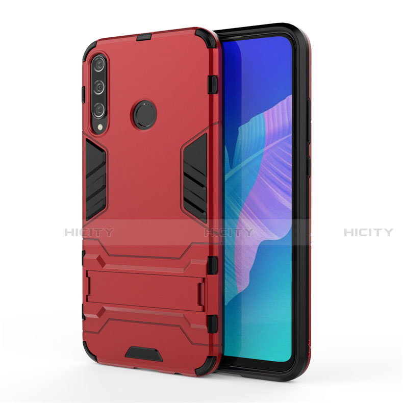 Funda Bumper Silicona y Plastico Mate Carcasa con Soporte para Huawei P40 Lite E