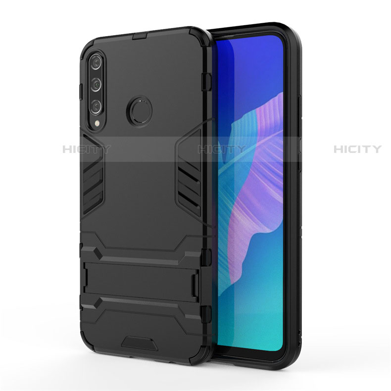 Funda Bumper Silicona y Plastico Mate Carcasa con Soporte para Huawei Y7p