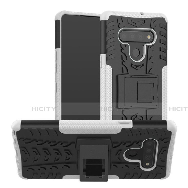 Funda Bumper Silicona y Plastico Mate Carcasa con Soporte para LG Stylo 6