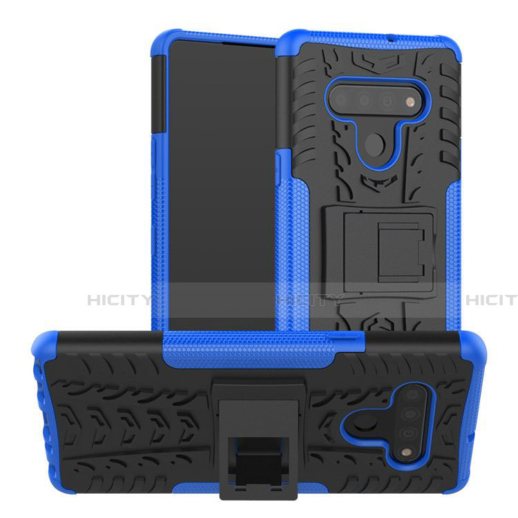 Funda Bumper Silicona y Plastico Mate Carcasa con Soporte para LG Stylo 6