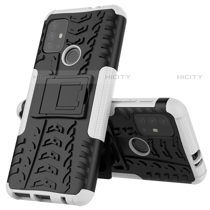 Funda Bumper Silicona y Plastico Mate Carcasa con Soporte para Motorola Moto G20