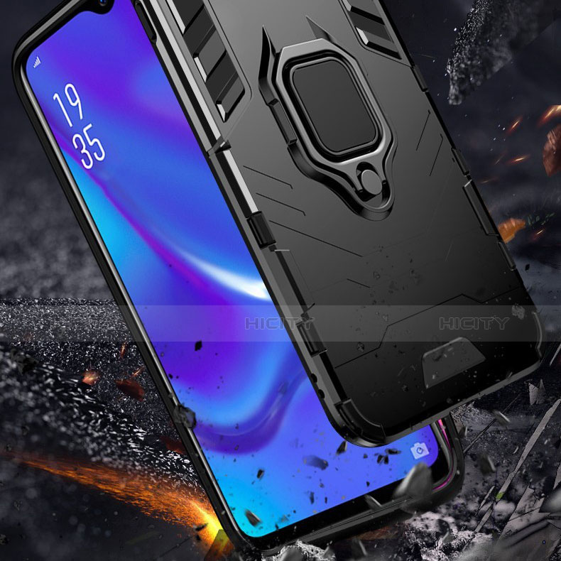 Funda Bumper Silicona y Plastico Mate Carcasa con Soporte para Oppo K1