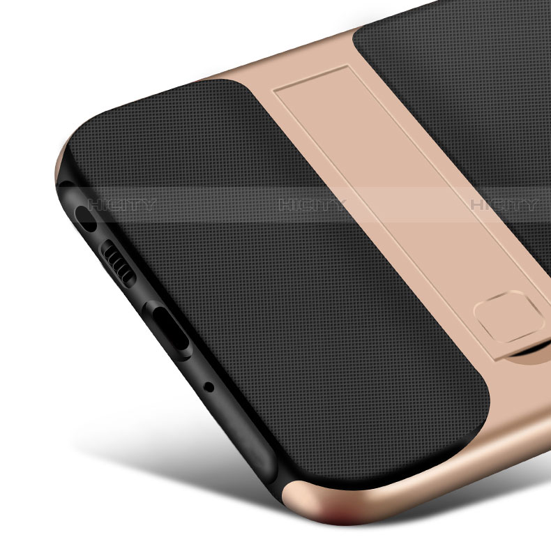 Funda Bumper Silicona y Plastico Mate Carcasa con Soporte para Samsung Galaxy Note 10