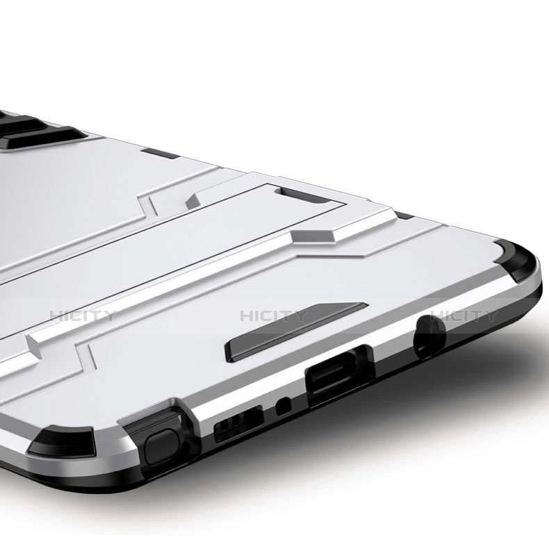 Funda Bumper Silicona y Plastico Mate Carcasa con Soporte para Samsung Galaxy Note 8