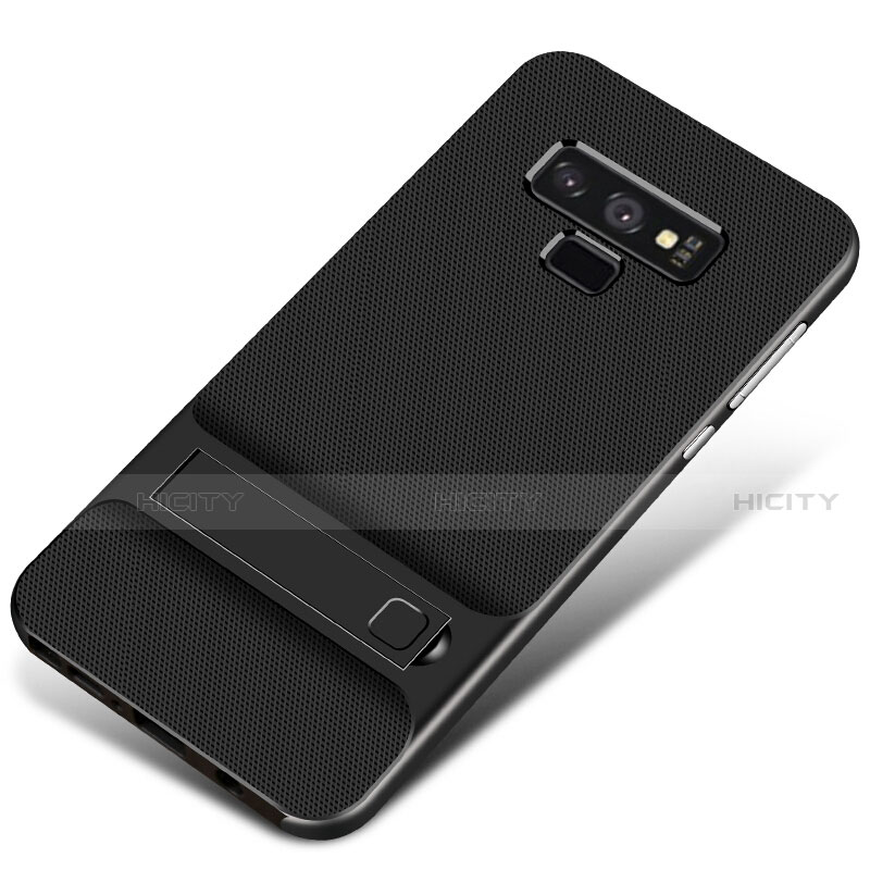 Funda Bumper Silicona y Plastico Mate Carcasa con Soporte para Samsung Galaxy Note 9