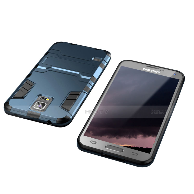 Funda Bumper Silicona y Plastico Mate Carcasa con Soporte para Samsung Galaxy S5 G900F G903F