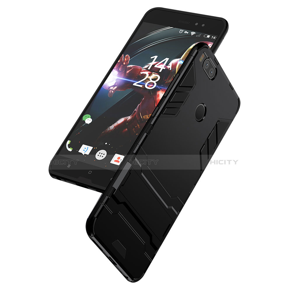 Funda Bumper Silicona y Plastico Mate Carcasa con Soporte para Xiaomi Mi 5X