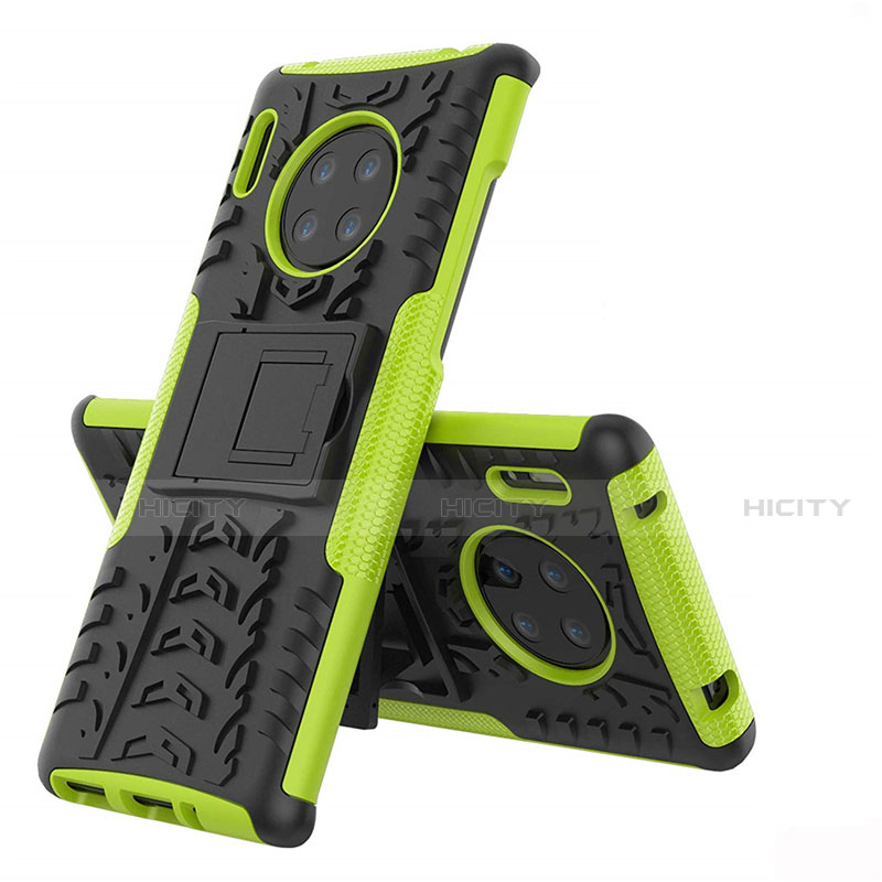 Funda Bumper Silicona y Plastico Mate Carcasa con Soporte R01 para Huawei Mate 30