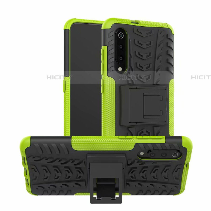 Funda Bumper Silicona y Plastico Mate Carcasa con Soporte R01 para Samsung Galaxy A70