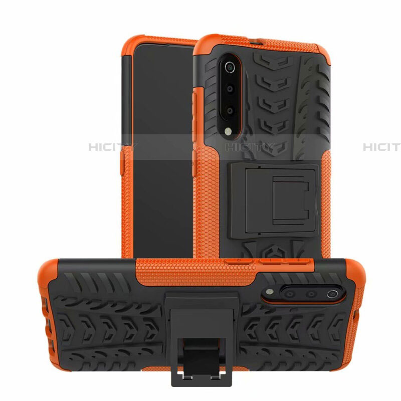 Funda Bumper Silicona y Plastico Mate Carcasa con Soporte R01 para Samsung Galaxy A70S