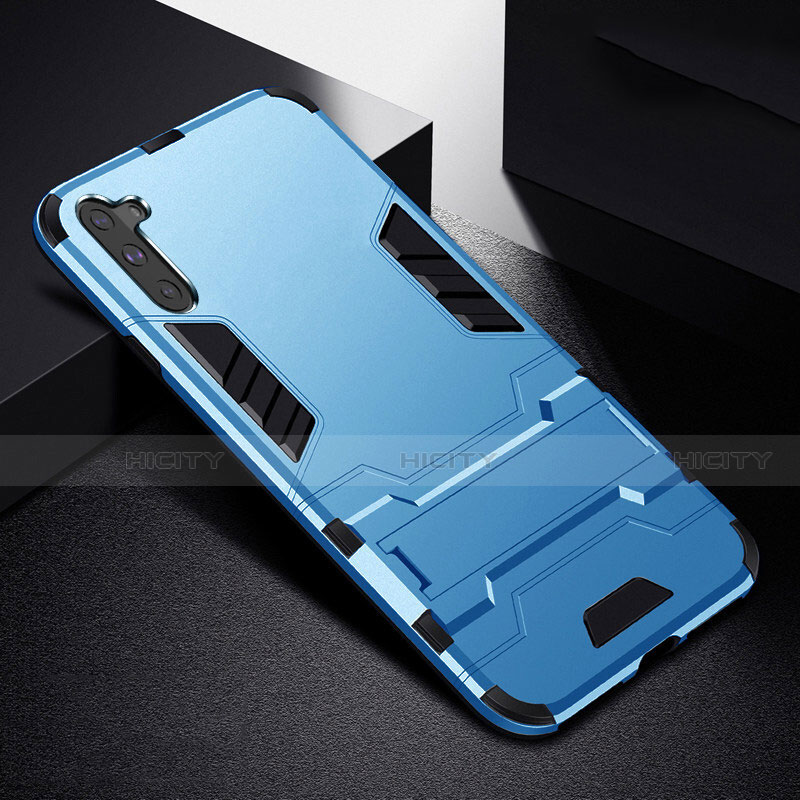 Funda Bumper Silicona y Plastico Mate Carcasa con Soporte R02 para Samsung Galaxy Note 10
