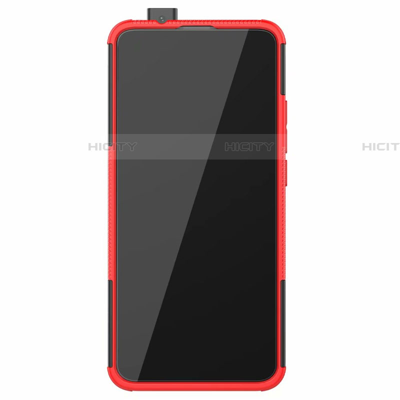 Funda Bumper Silicona y Plastico Mate Carcasa con Soporte R02 para Xiaomi Redmi K30 Pro 5G