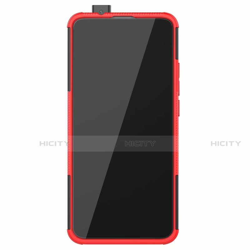 Funda Bumper Silicona y Plastico Mate Carcasa con Soporte R02 para Xiaomi Redmi K30 Pro Zoom
