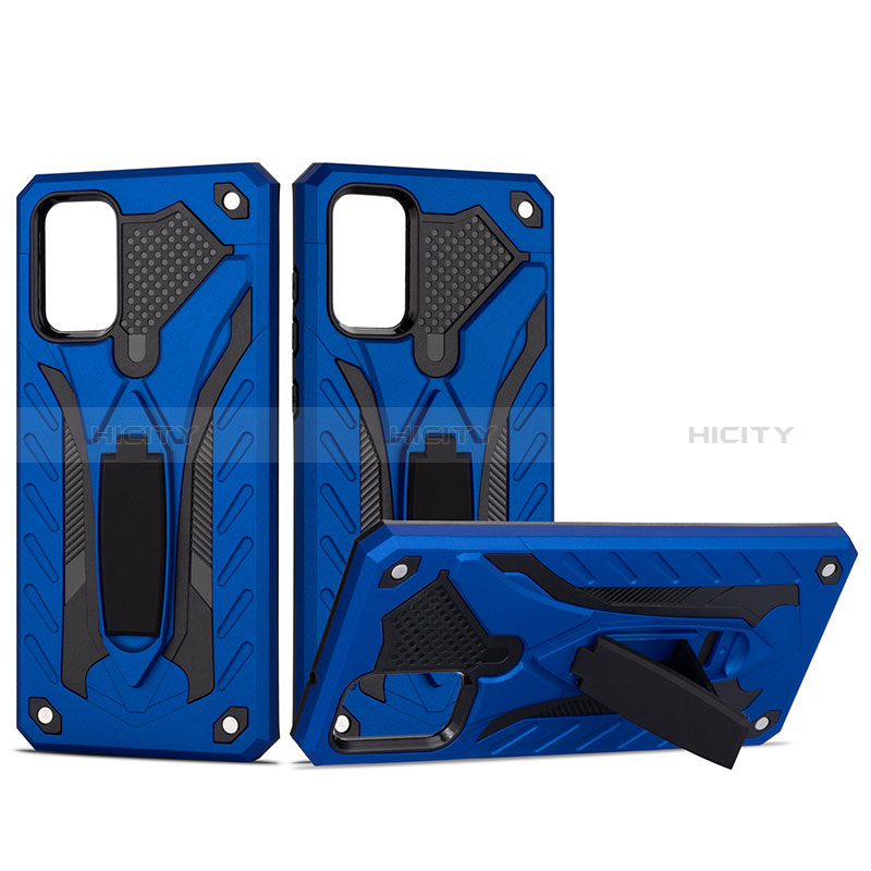 Funda Bumper Silicona y Plastico Mate Carcasa con Soporte YF1 para Samsung Galaxy S20 5G