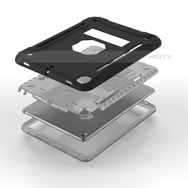 Funda Bumper Silicona y Plastico Mate Carcasa con Soporte YJ1 para Apple iPad Air 3
