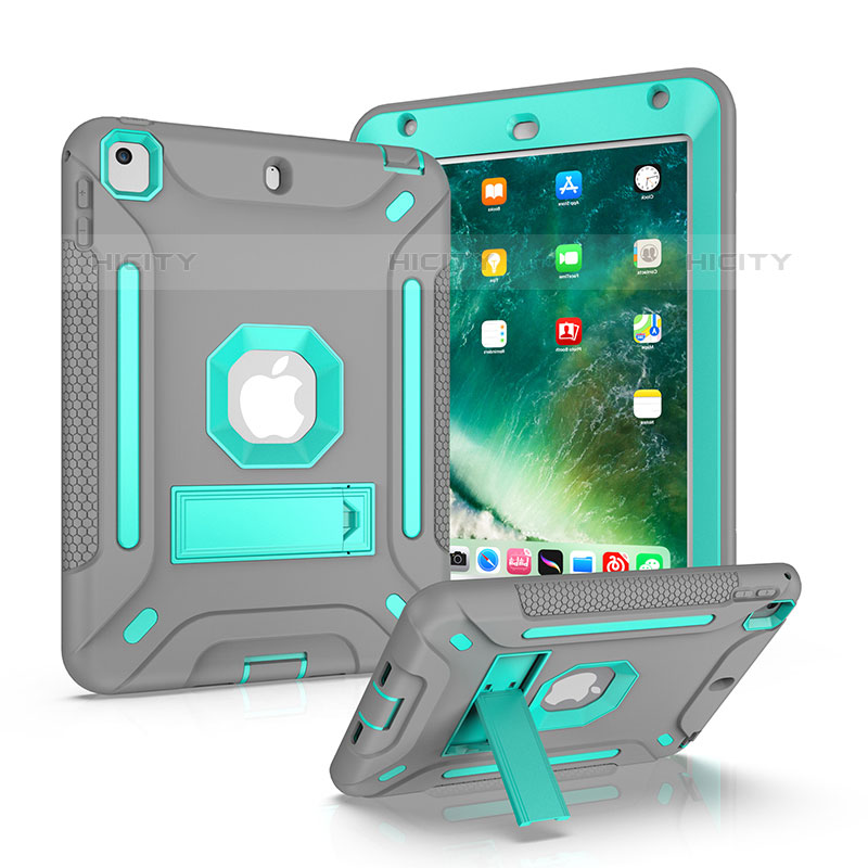 Funda Bumper Silicona y Plastico Mate Carcasa con Soporte YJ1 para Apple iPad Mini 4