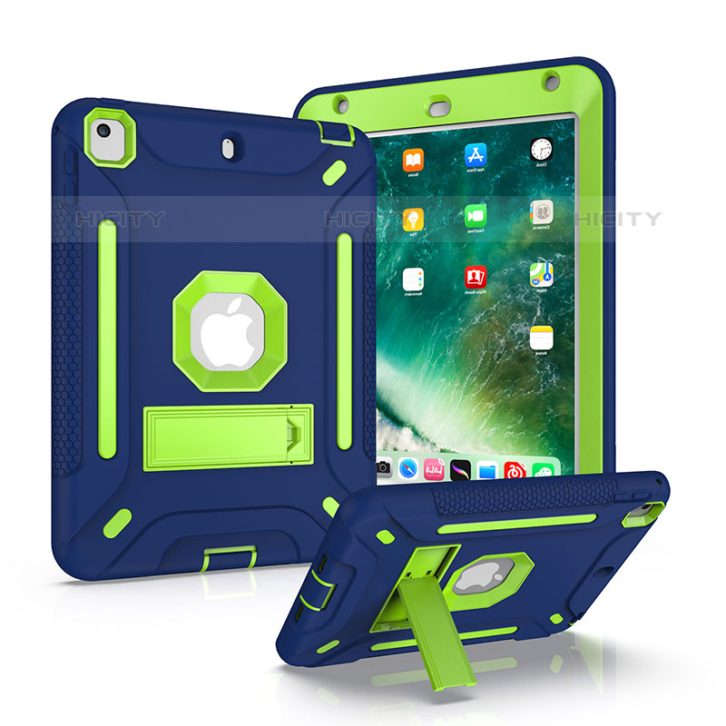 Funda Bumper Silicona y Plastico Mate Carcasa con Soporte YJ1 para Apple iPad Mini 5 (2019) Azul