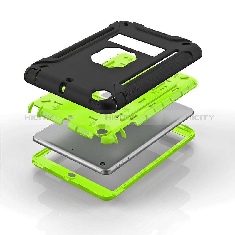 Funda Bumper Silicona y Plastico Mate Carcasa con Soporte YJ2 para Apple iPad Mini 2