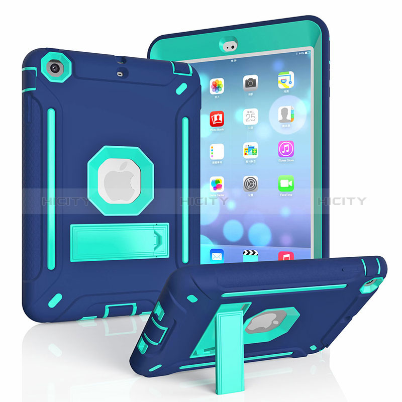 Funda Bumper Silicona y Plastico Mate Carcasa con Soporte YJ2 para Apple iPad Mini