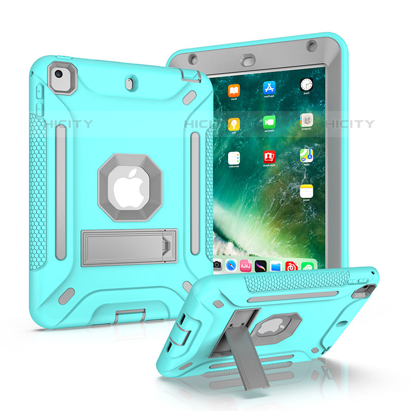 Funda Bumper Silicona y Plastico Mate Carcasa con Soporte YJ2 para Apple iPad Mini 4