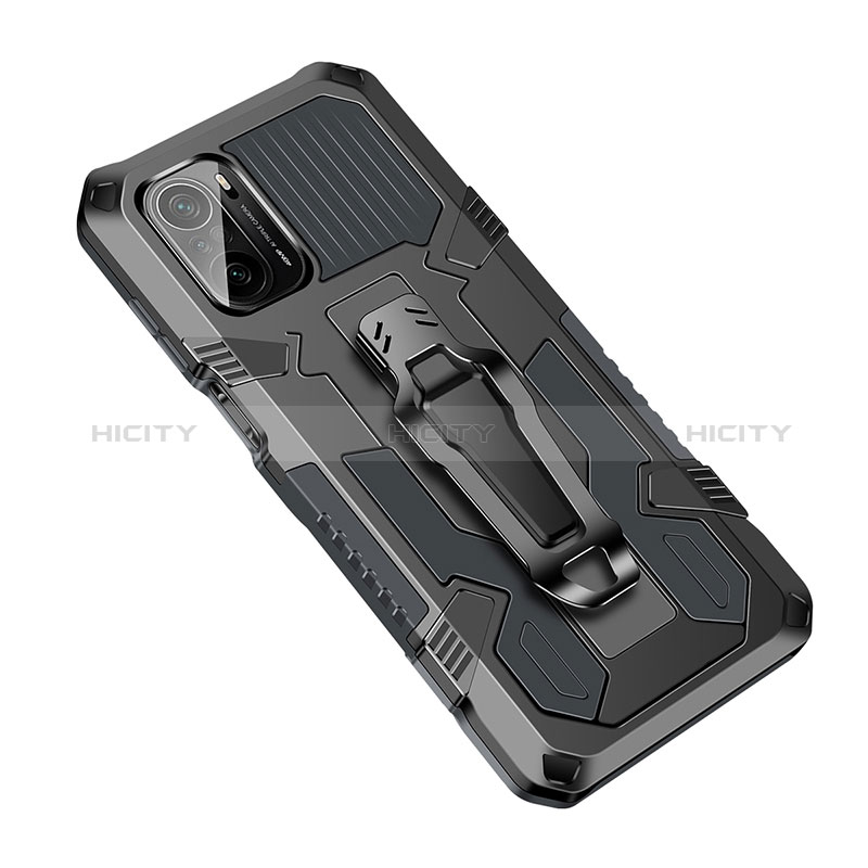 Funda Bumper Silicona y Plastico Mate Carcasa con Soporte ZJ2 para Xiaomi Mi 11X Pro 5G