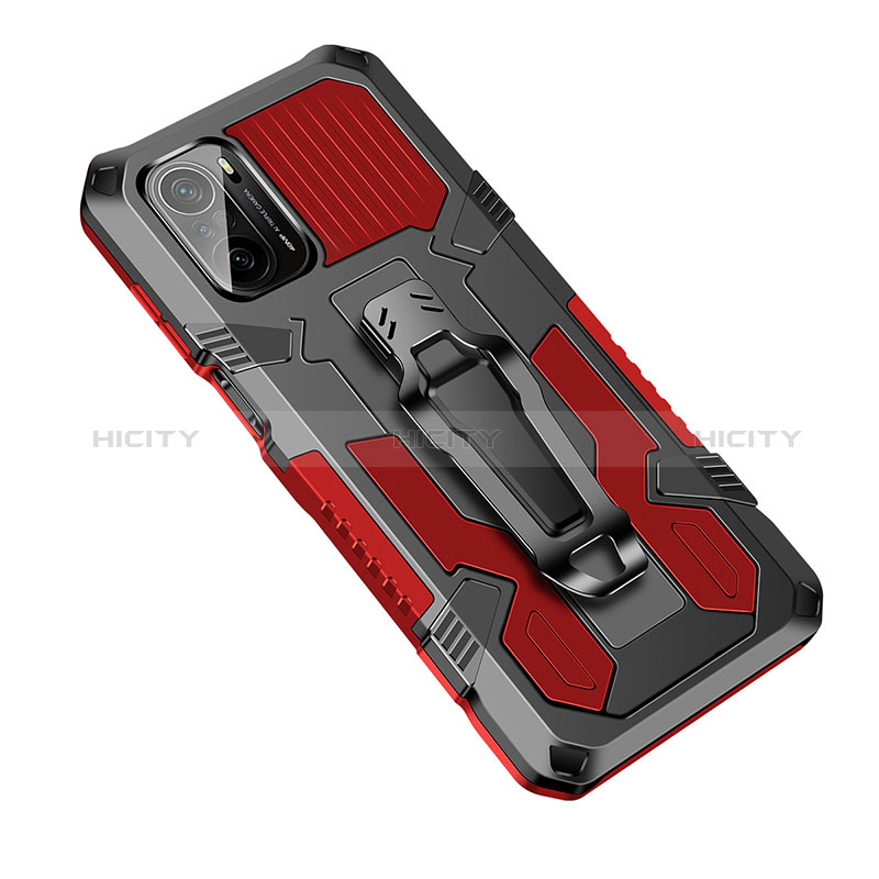 Funda Bumper Silicona y Plastico Mate Carcasa con Soporte ZJ2 para Xiaomi Mi 11X Pro 5G