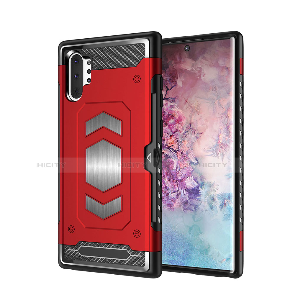 Funda Bumper Silicona y Plastico Mate Carcasa Magnetico para Samsung Galaxy Note 10 Plus 5G