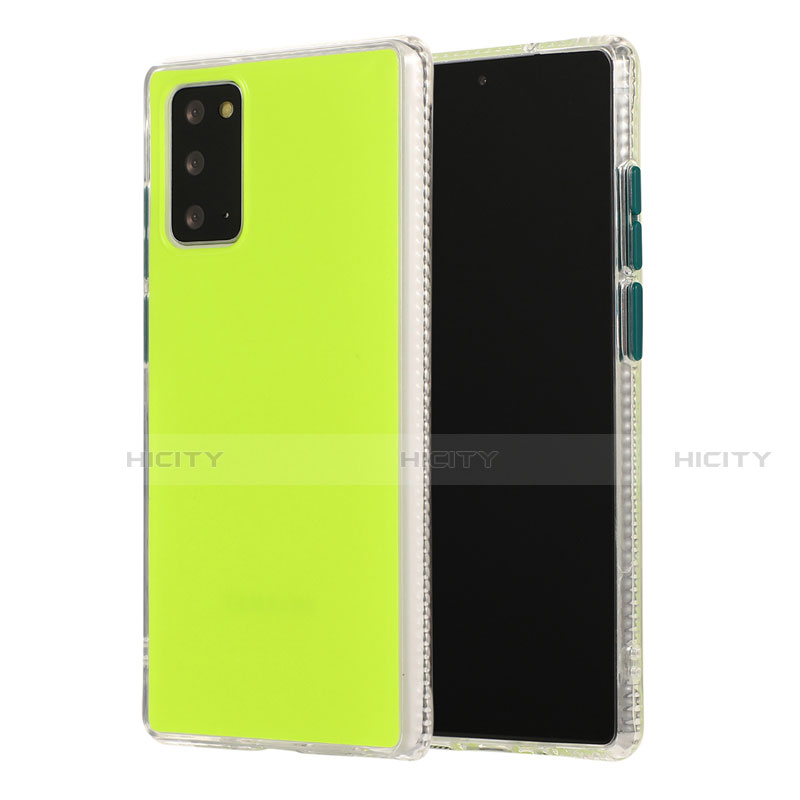 Funda Bumper Silicona y Plastico Mate Carcasa N02 para Samsung Galaxy Note 20 5G Menta Verde