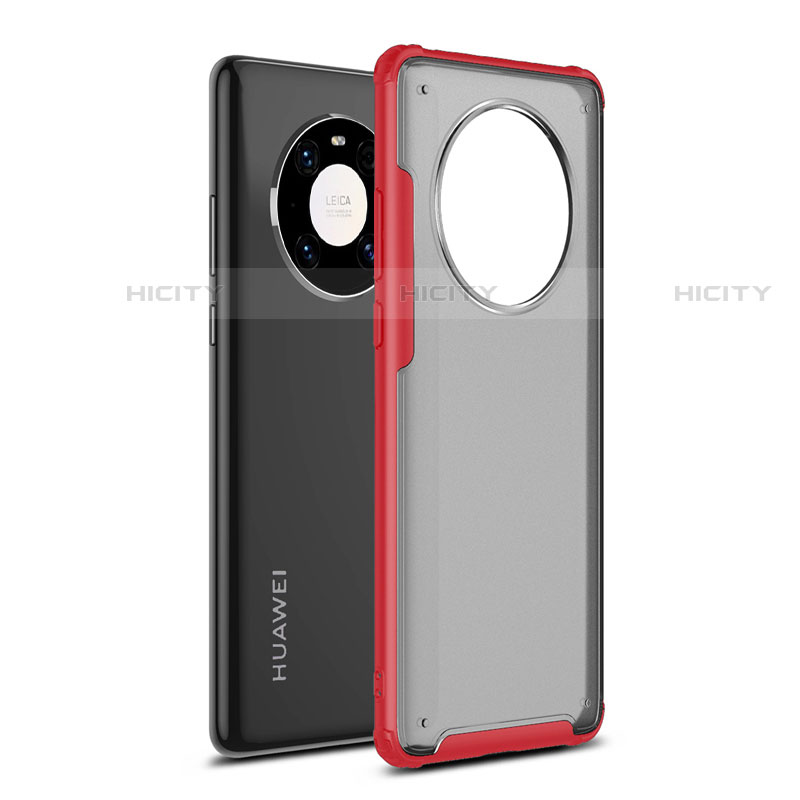 Funda Bumper Silicona y Plastico Mate Carcasa para Huawei Mate 40E 5G Rojo